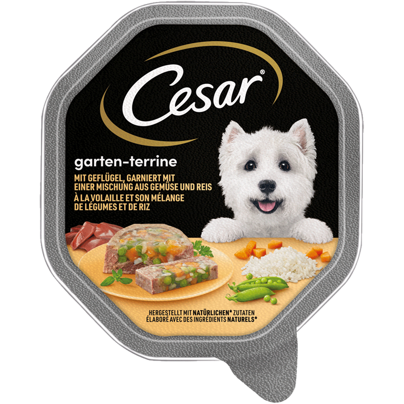 Cesar Schale Garten-Terrine mit Geflügel, Gemüse und Reis 150 g