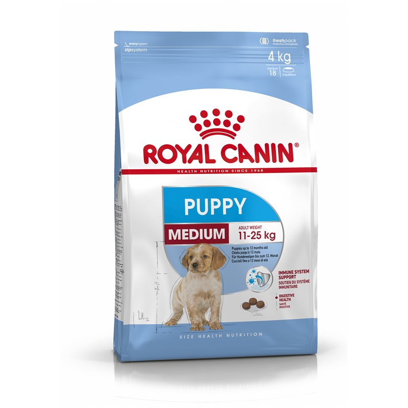 Royal Canin Size Health Nutrition Medium Junior 4 kg