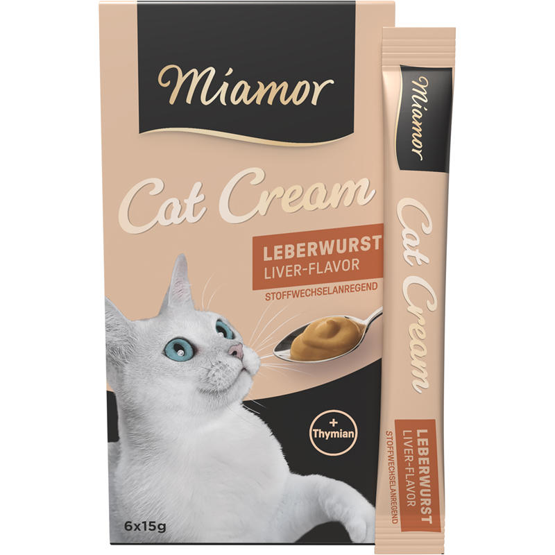 Miamor Cat Snack Leberwurst-Cream  6 x16 g