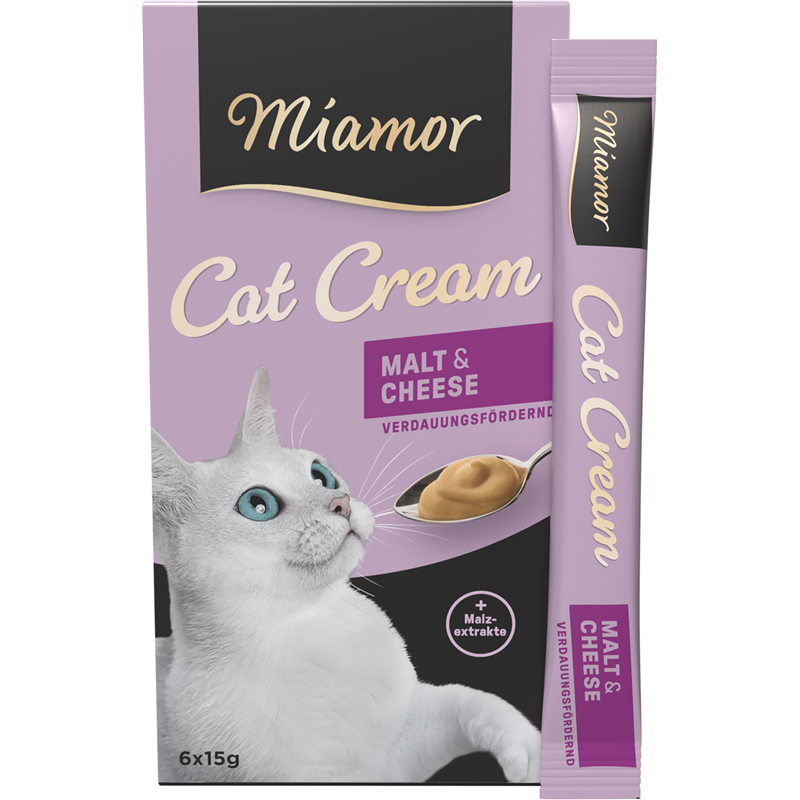 Miamor Cat Snack Malt-Cream+Käse 6 x 16 g