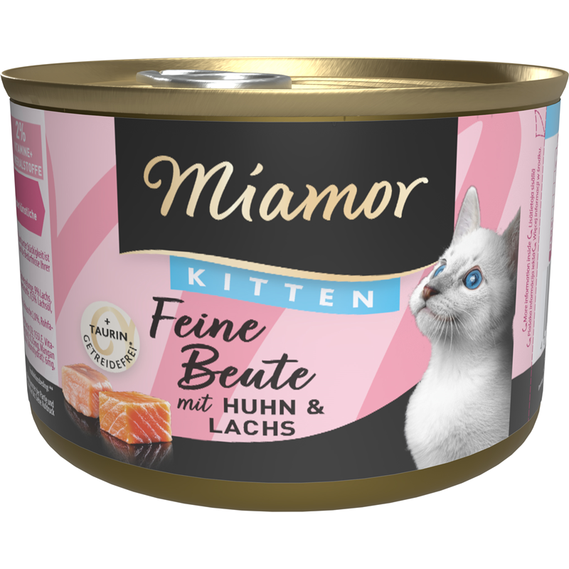 Miamor Feine Beute Kitten - Huhn & Lachs 185g