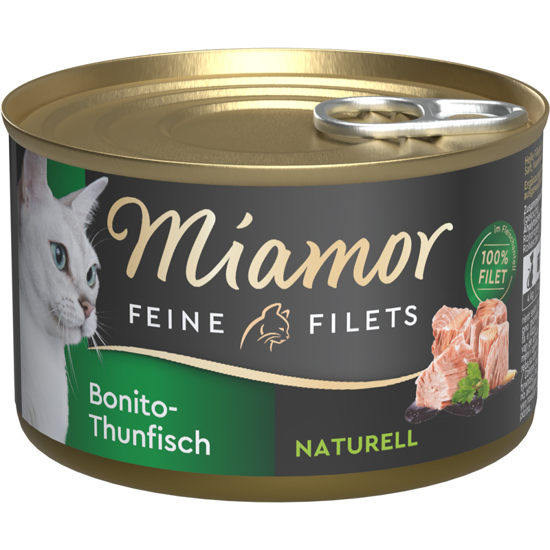 Miamor Feine Filets Naturell Bonito-Thunfisch 156g Dose