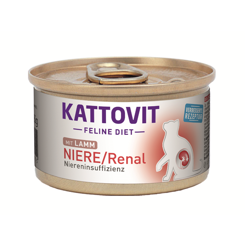 Kattovit Feline Diet Niere / Renal - bei Niereninsuffizienz. 85g