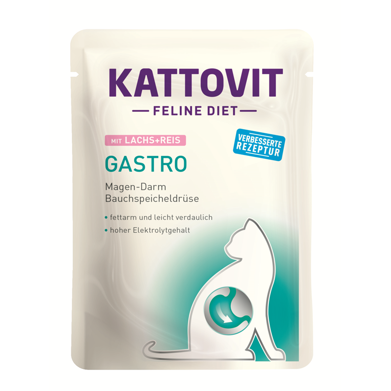 Kattovit Feline Diet Gastro Lachs + Reis 85g