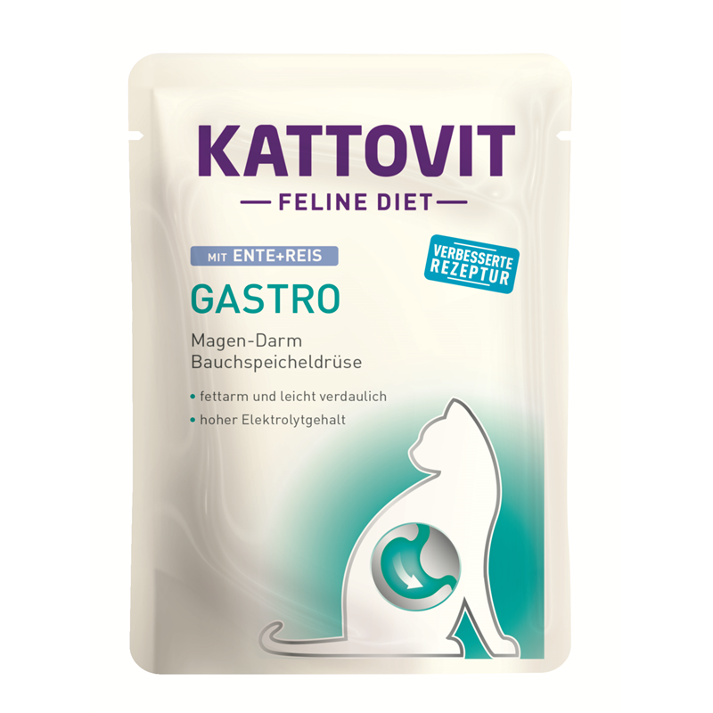 Kattovit Feline Diet Gastro Ente + Reis 85g