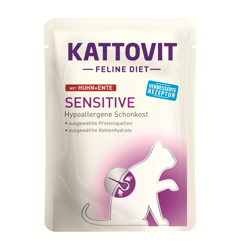 Kattovit Feline Diet Sensitive Huhn + Ente 85g