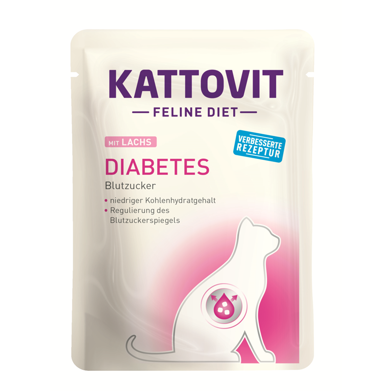 Kattovit Feline Diet Diabetes Lachs 85g