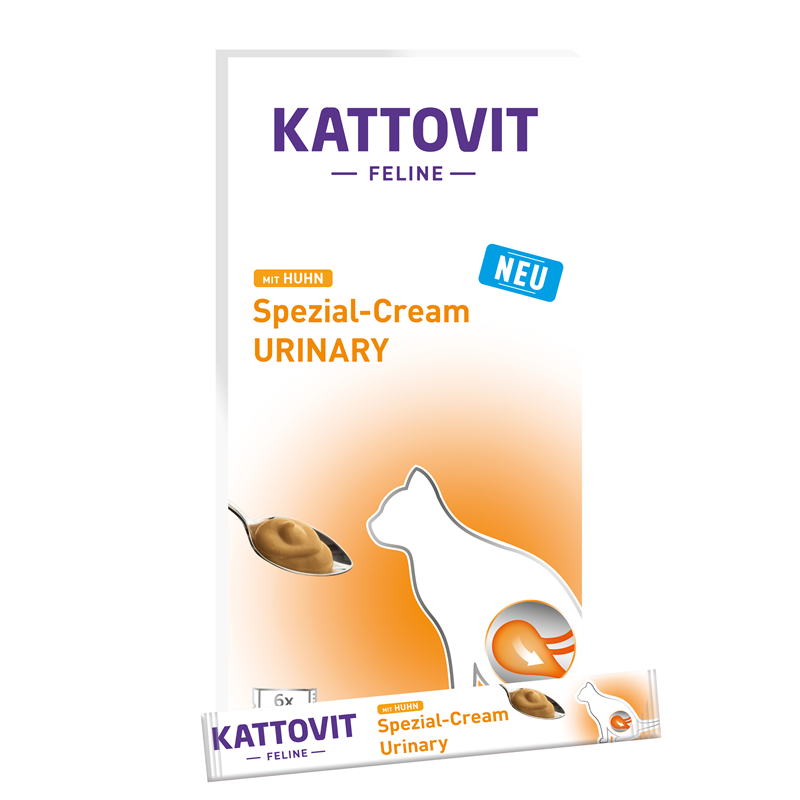 Kattovit URINARY mit Huhn Spezial-Cream 6 x 15 g