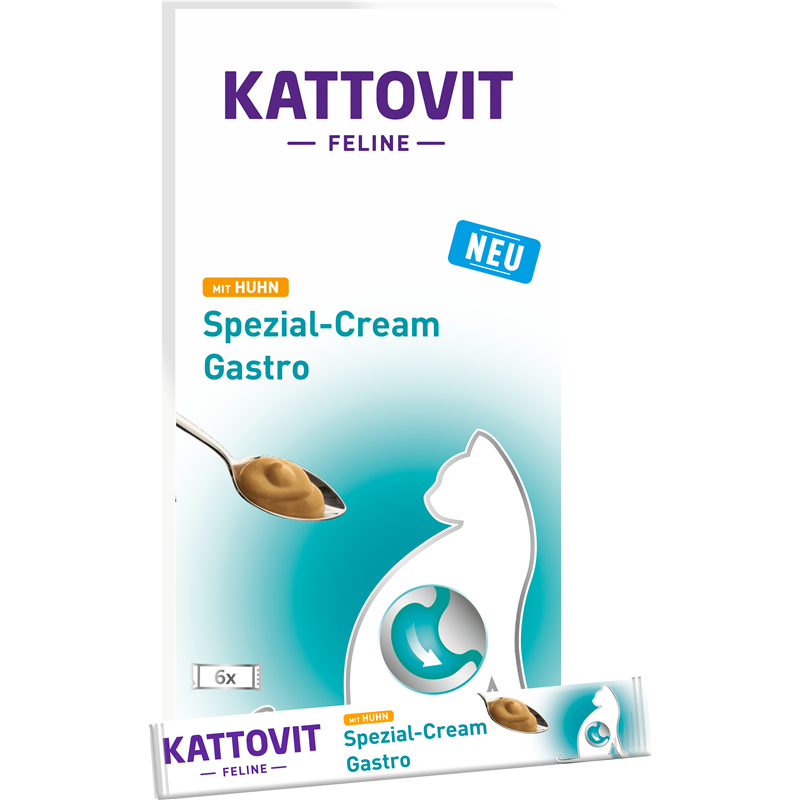 Kattovit Gastro mit Huhn Spezial-Cream 6 x 15 g