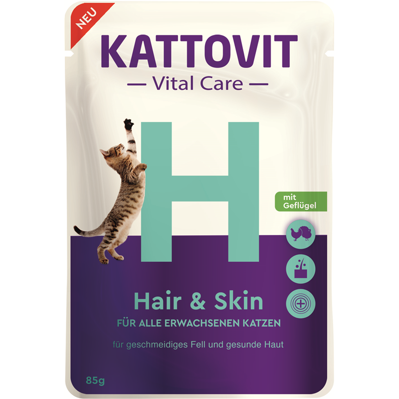 KATTOVIT Pouchbeutel Vital Care Hair & Skin 85g