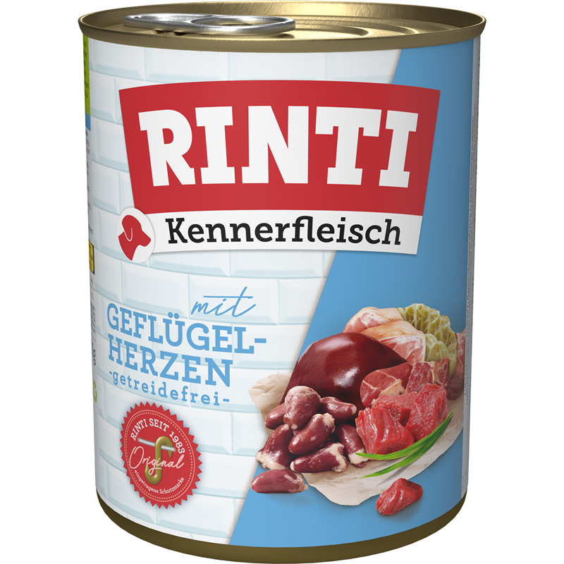 Rinti Kennerfleisch Geflügelherzen 800 g