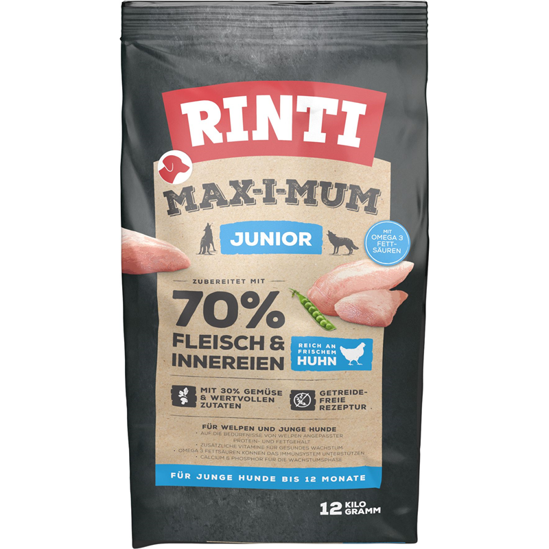 Rinti MAX-I-MUM Junior Huhn 12kg