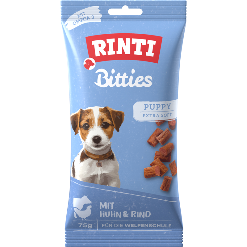 Rinti Snack Bitties Puppy Huhn & Rind 75 g