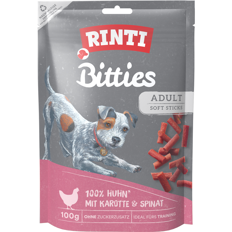 Rinti Snack Bitties Huhn Karotte&Spinat 100 g