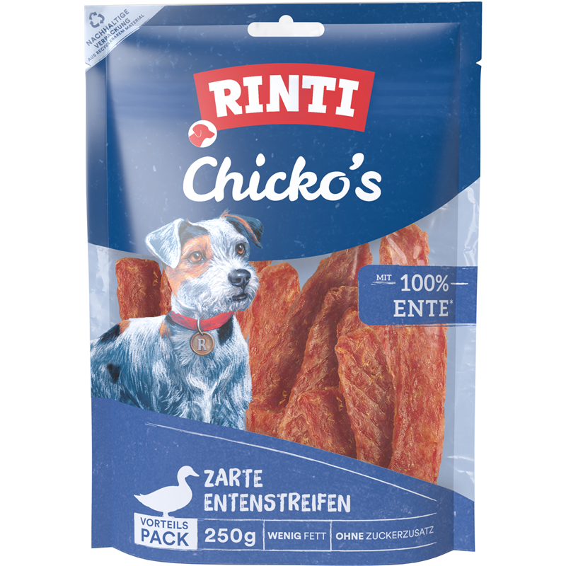 Rinti Snack Chicko Ente Vorratspack 250g