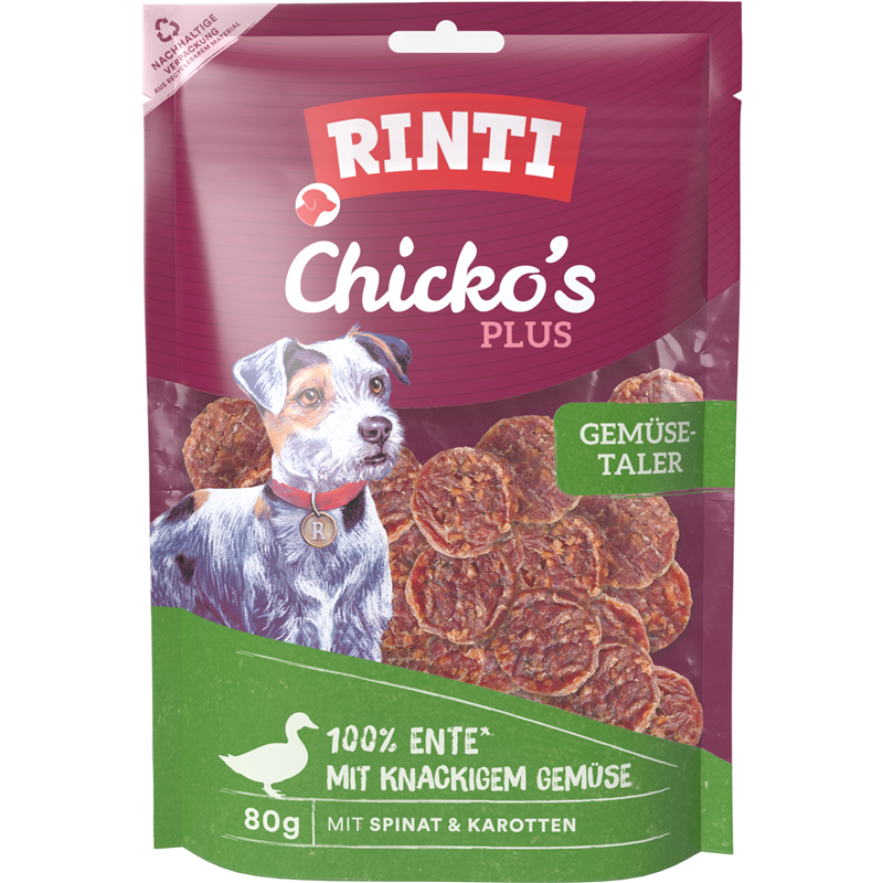 Rinti Chicko Plus Gemüsetaler mit Ente 80 g