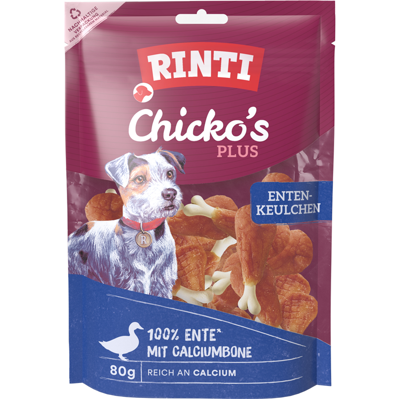 Finnern Rinti Snack Chicko Plus Entenkeulchen 80 g
