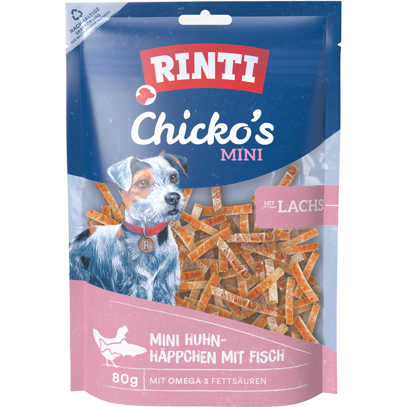 Rinti Chicko Mini Häppchen mit Lachs 80 g