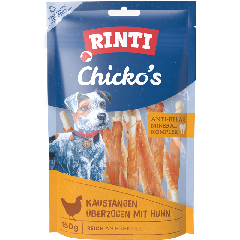 Rinti Snack Chicko Kaustangen mit Huhn Small 150 g