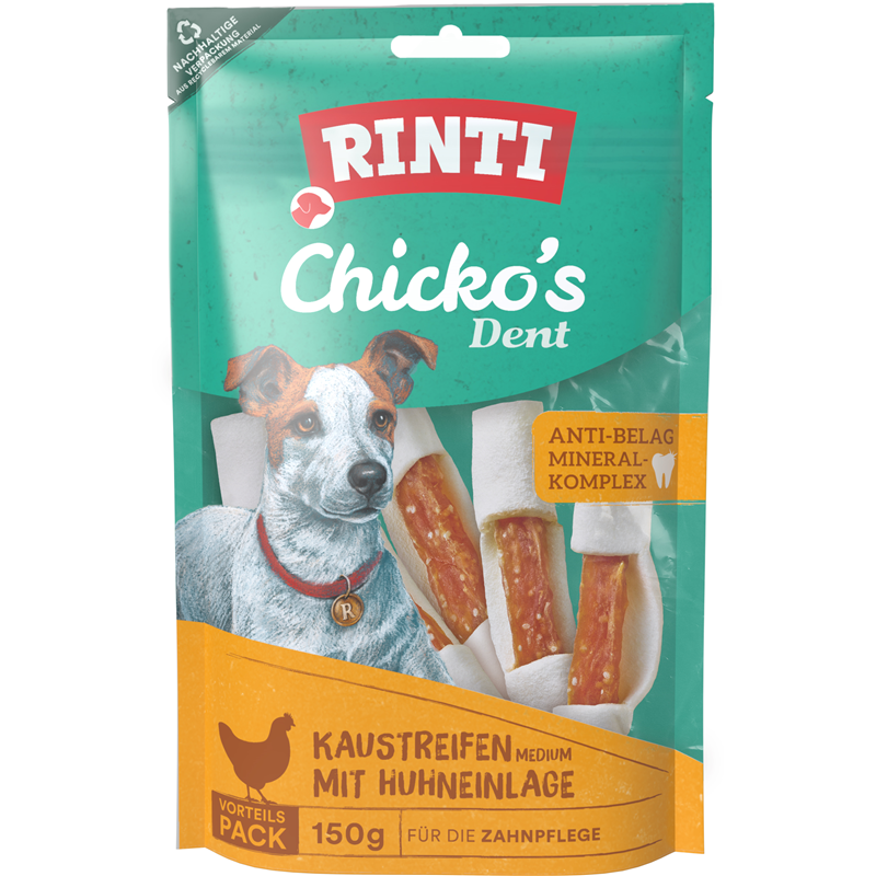 Rinti Snack Chicko Dent Huhn Medium 150g