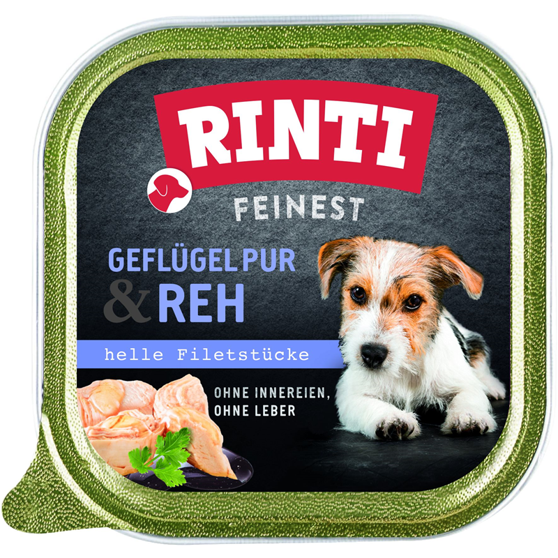 Rinti Feinest Geflügel Pur & Reh 150g