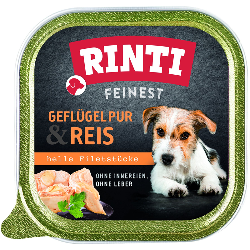 Rinti Feinest Geflügel Pur & Reis 150g