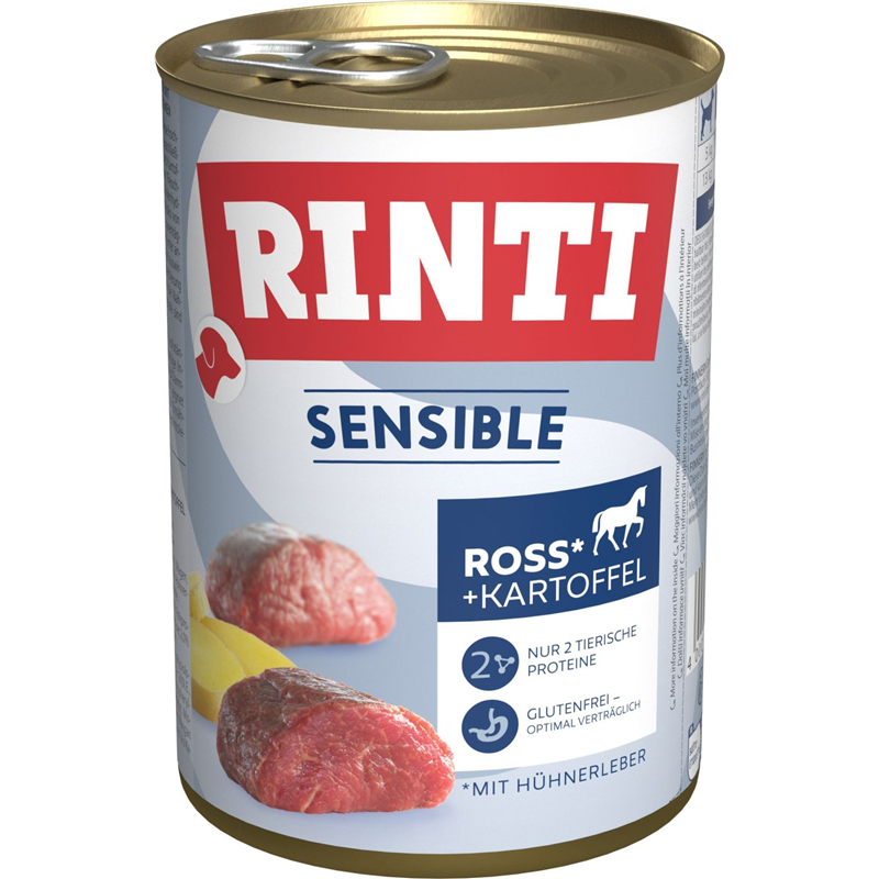 Rinti Sensible Ross, Hühnerleber & Kartoffel 400 g