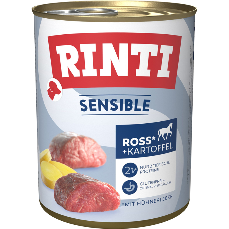 Rinti Sensible Ross, Hühnerleber & Kartoffel 800 g