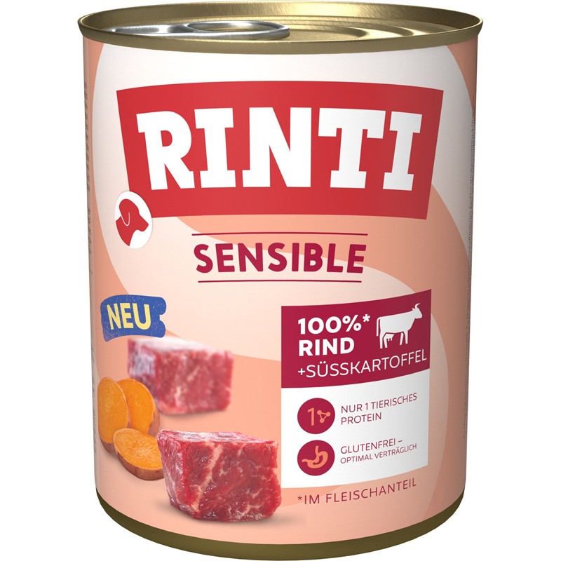 Rinti Sensible Rind & Süßkartoffel 800 g