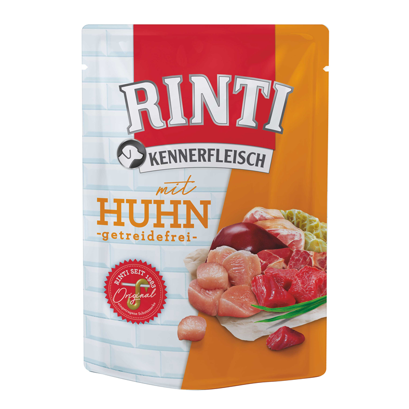 Rinti Kennerfleisch Huhn Pouch 400g
