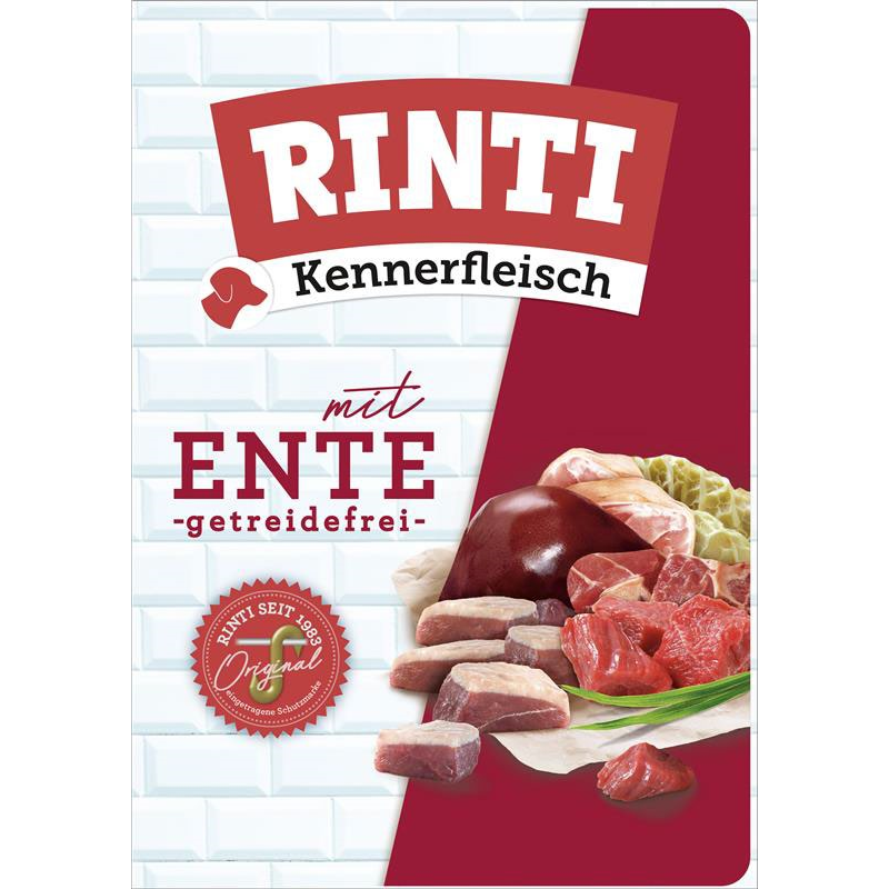 Rinti Kennerfleisch Pouch Ente 400g