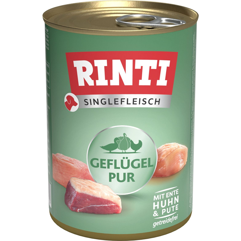 Rinti Singlefleisch Exclusive Geflügel Pur 400g
