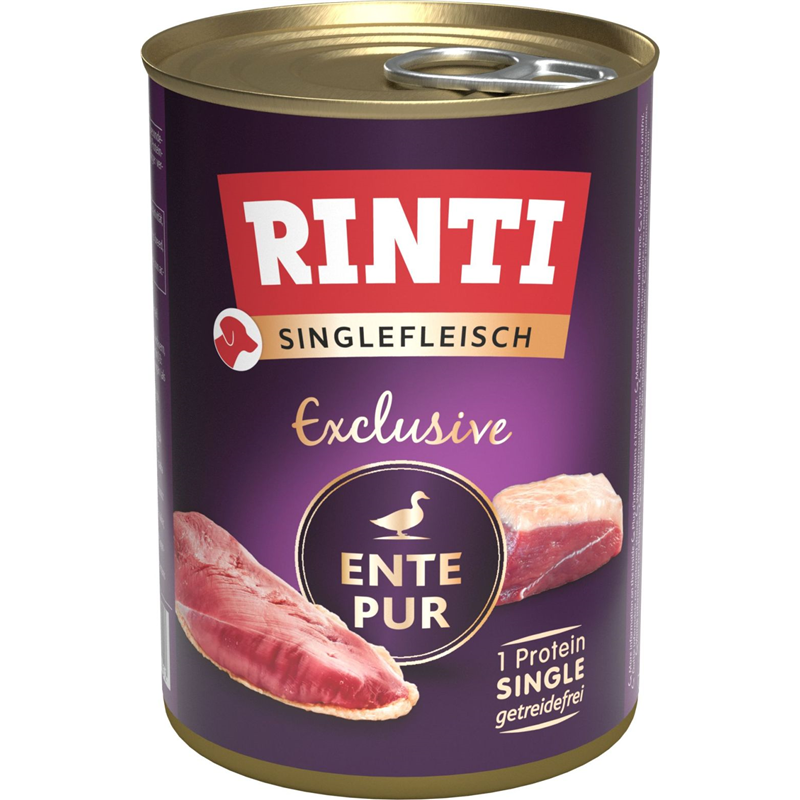 Rinti Singlefleisch Exclusive Ente Pur 400 g