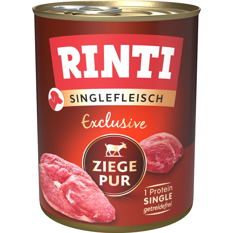 Rinti Singlefleisch Exclusive Ziege Pur 800g