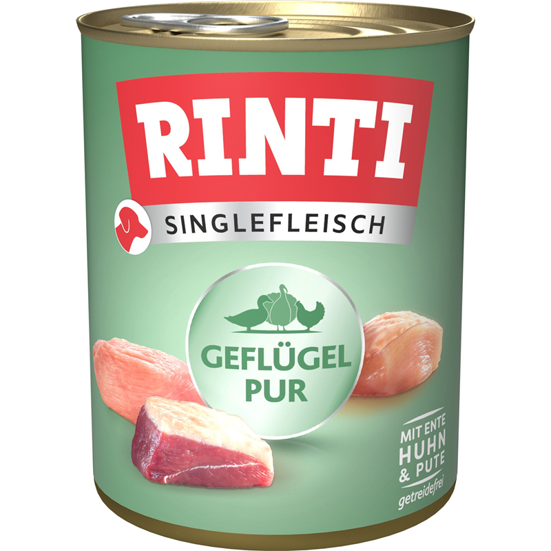 Rinti Singlefleisch Exclusive Geflügel Pur 800g