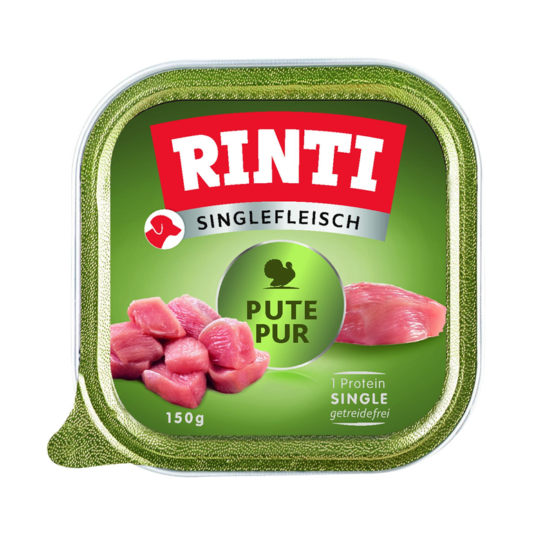Rinti Singlefleisch Pute Pur 150g Schale