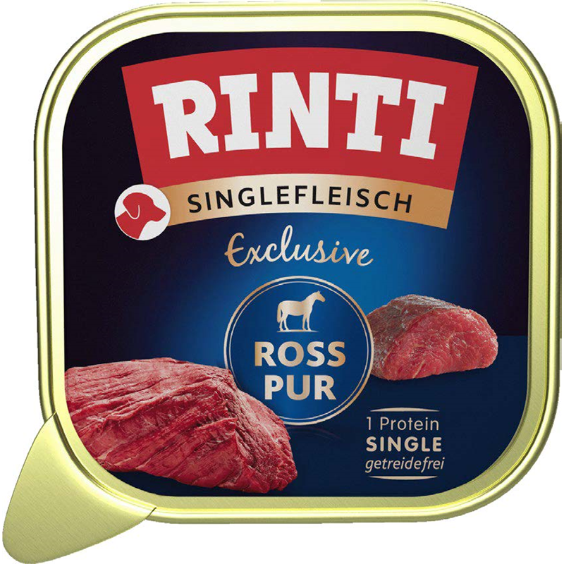 Rinti Singlefleisch Excl. Ross pur 150g Schale