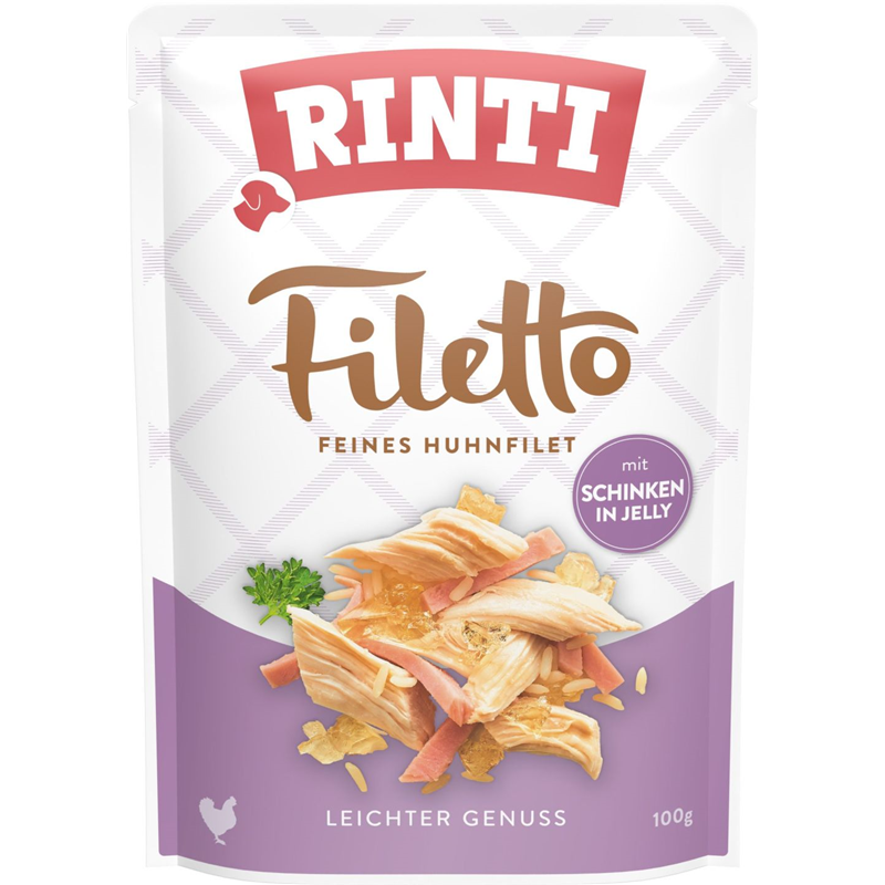 Rinti Filetto Jelly Huhn & Schinken 100g