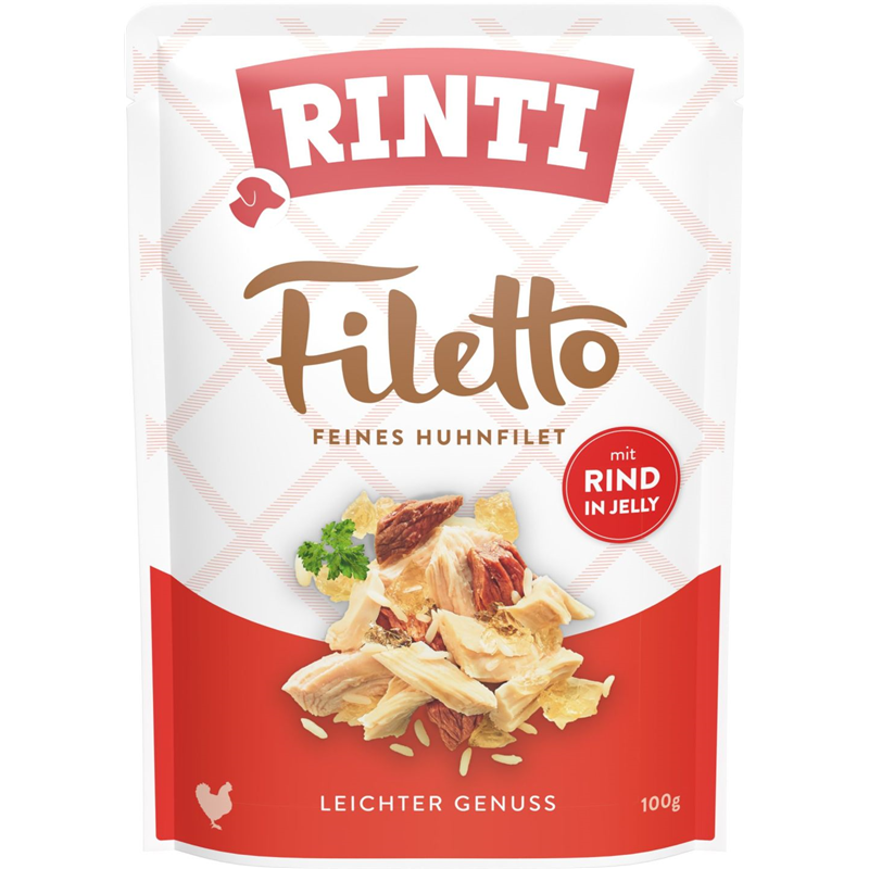Rinti Filetto Jelly Huhn & Rind 100 g