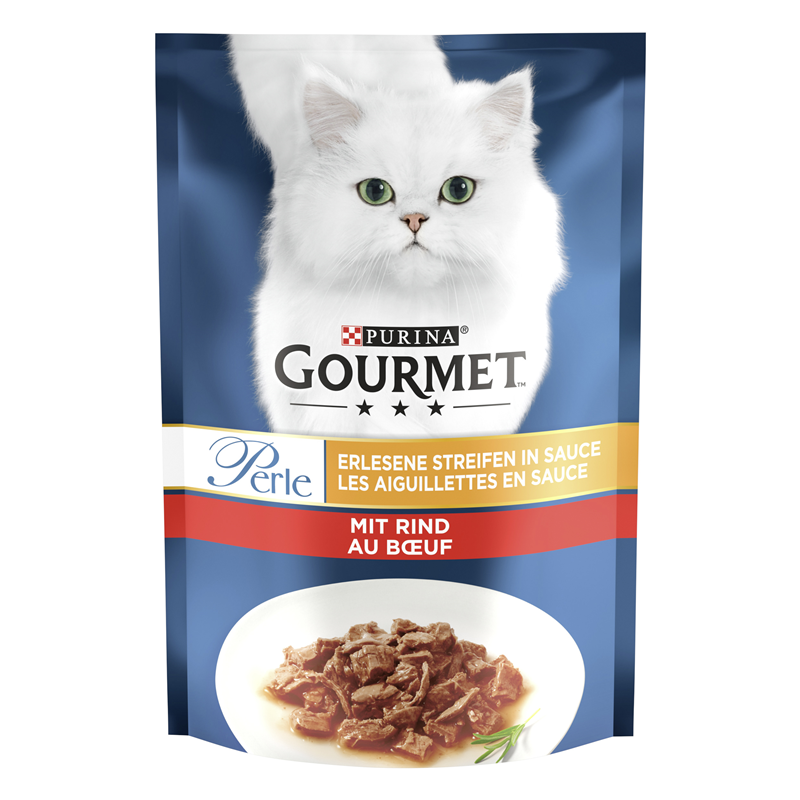 Gourmet Portionsbeutel Perle Erlesene Streifen Rind 85 g