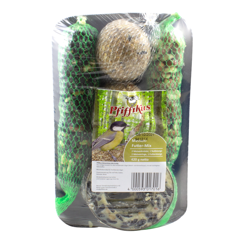 Pfiffikus Meisenfutter Mix auf Tray 1 Stück