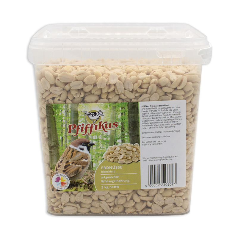 Pfiffikus Erdnüsse blanchiert 3 kg Eimer