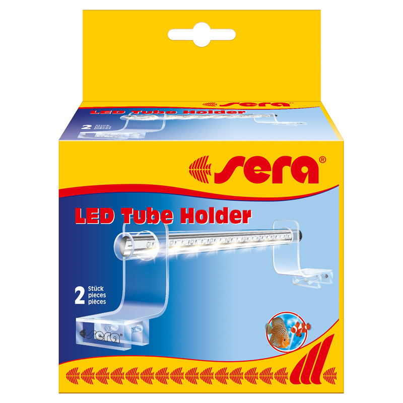 sera LED Tube Holder Clear, 2 Stück