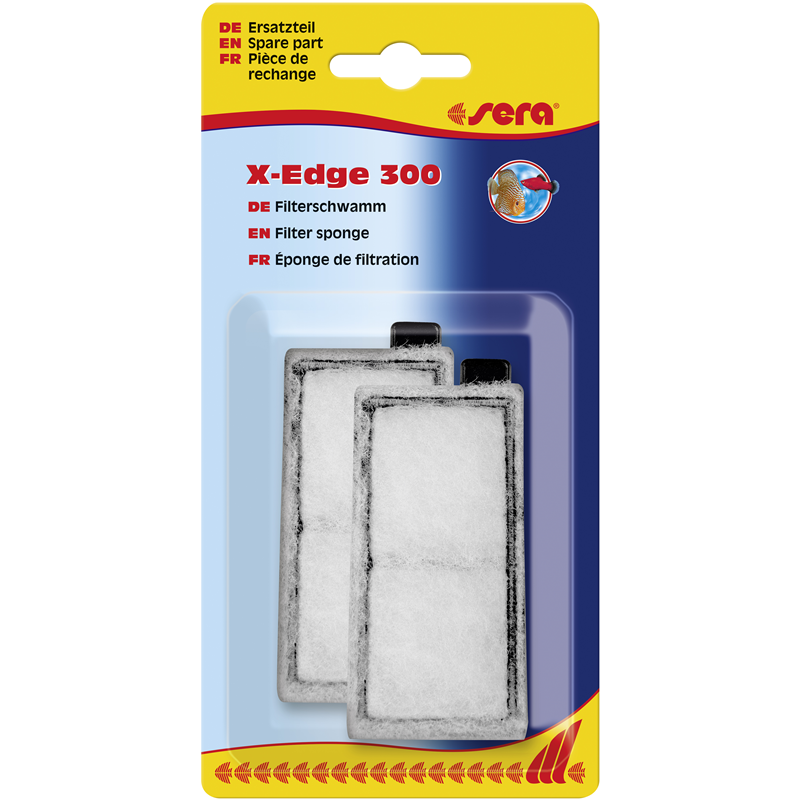 sera X-Edge 300 Vlieseinsatz, weiß 2 Stück