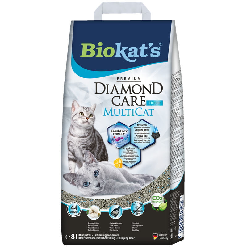 Biokat's Diamond Care MultiCat fresh, 8l Papiersack