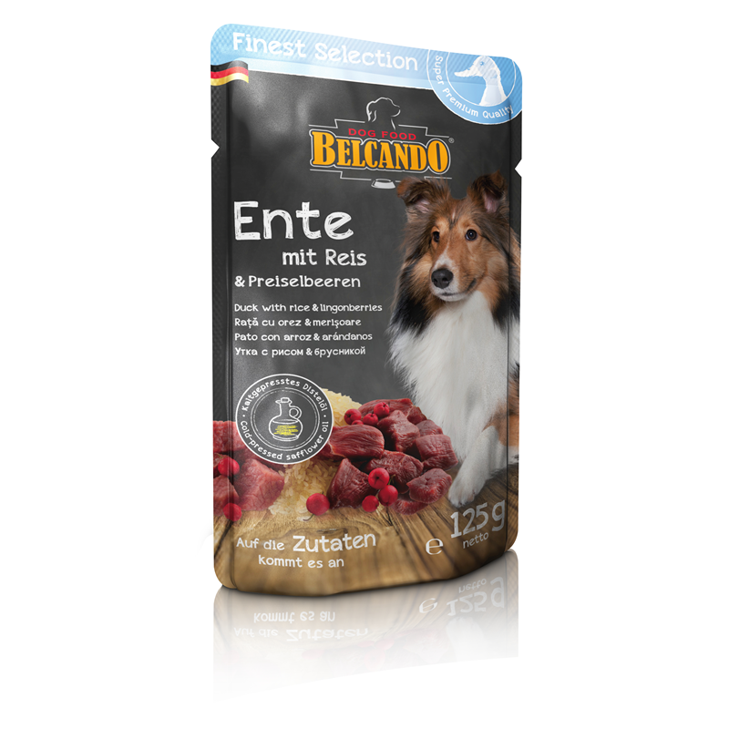 Belcando Frischebeutel Ente mit Reis und Preiselbeeren 125 g