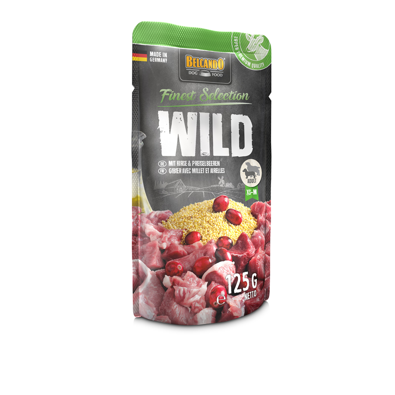 Belcando Frischebeutel Wild mit Hirse und Preiselbeeren 125 g