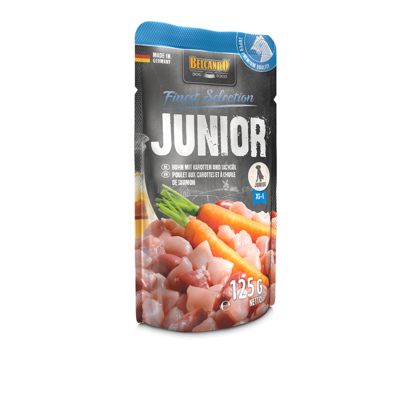 Belcando Frischebeutel Junior Huhn mit Karotten 125 g