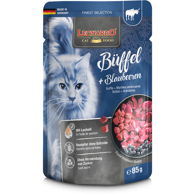 Leonardo Adult Büffel + Blaubeeren 85 g