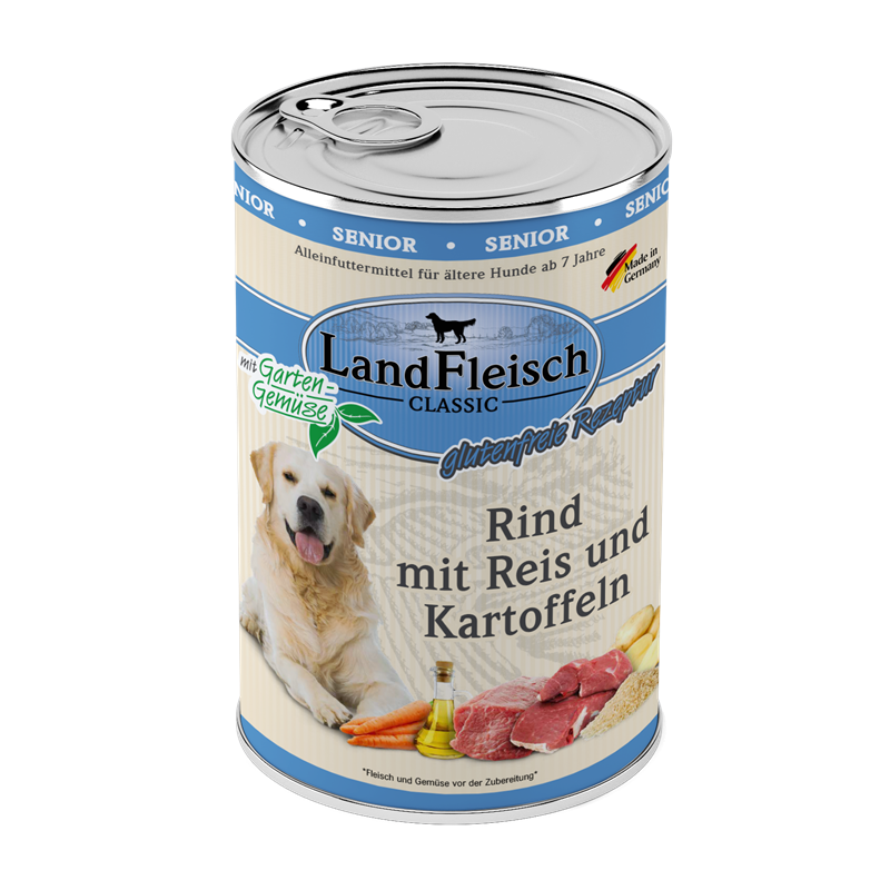 LandFleisch Classic Senior Rind mit Kartoffeln mit Gartengemüse 400 g